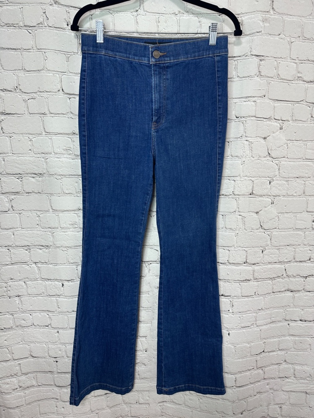 Express Slim Flare Super High Rise Jeans Hyper Stretch Size M Medium